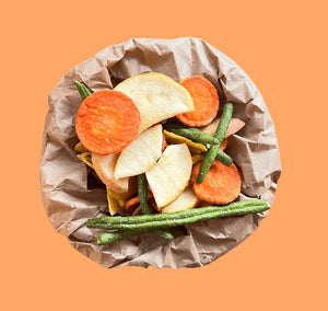 Vegetable and fruit chips fried