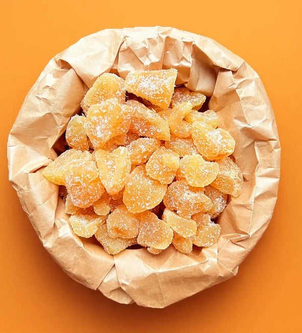 Torkade Ingefära - sockerkristalliserad i bitar