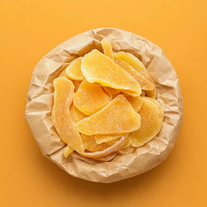 Torkade mango – sockrade skivor