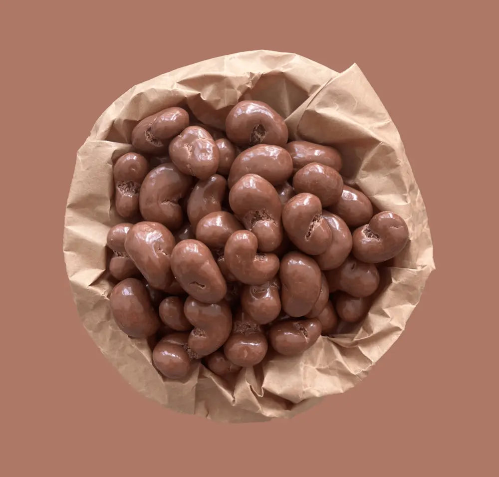 Milk chocolate cashews