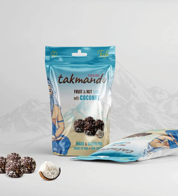 Kokos och dadelchoklad med solroskärnor