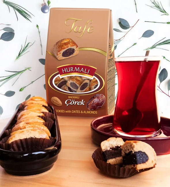 Dadelkakor med mandlar