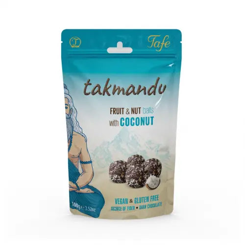 Kokos och dadelchoklad med solroskärnor